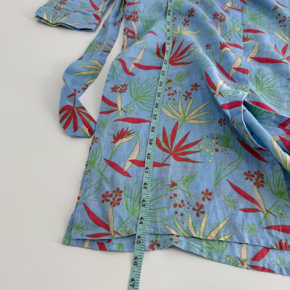 Hiho Floral Linen Midi Dress - Picture 10 of 13
